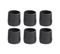 6PCS Microphone Stand Protector Rubber Pads for 19mm, 22mm, 25mm Tubes Enhance Stability and Protect Floors (B)