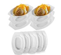 6Pcs Microwave Potato Baker Jacket Cooker Stand Steamer Potato Holder Tool Dishwasher Safe Baker Tray