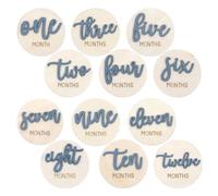 6PCS Milestone Baby Cards, Baby Milestone Cards, Baby Months Milestone | 3D Milestone Cards, 6 Double-Sided Discs, for Babies 1-12 Months, Perfect as a Photo Prop and a Precious Keepsake Gift