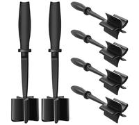 6pcs Mince Meat Masher Heat Resistant Meat Chopper with Non-Slip Handle Multifunctional Masher and Mix Hamburger Chopper Nylon Ground Beef Masher for Hamburger Meat, Minced Meat, Butter, Potato