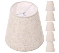 6pcs Mini Cloth Lamp Shade Clip on Fabric Spider Fitter for E14