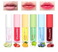 6Pcs Mini Color Changing Lip Balm Set - Hydrating Lip Glow Oil Set/Tinted Lipstick Fruit-Flavored Lip Gloss Sets/Moisturizing Lip Tint Lip Care Kit