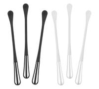 6pcs Mini Kitchen Whisk for Cooking, PP Egg Stirrer with Dual End | Non Skid Grip, Ergonomic Handle, Smooth Rounded Edges, Easy Cleanup for Breakfast Prep and Sauces
