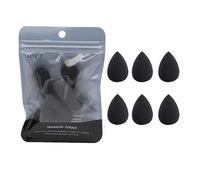 6Pcs Mini Makeup Sponge, Black Small Beauty Sponge Blender Set for Foundation, Powder, Concealer Highlight,and Eye Shadow Makeup Blenders and Sponges