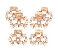 6Pcs Mini Pearl Claw Clips for Small Hair Accessories Non Slip Design for Makeup Cooking and Daily Use Fashionable Hair Clips for All Occasions