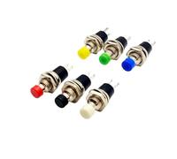 6PCS,Mini Round Momentary Push Button Switch Press The Self-Reset,PBS-110,7MM,Micro Switchs,Normally Open,Normally Closed,1NO1NC(WHITE,1NC)