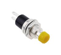 6PCS,Mini Round Momentary Push Button Switch Press The Self-Reset,PBS-110,7MM,Micro Switchs(Yellow)