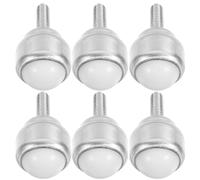 6Pcs Mini Stem Ball Bearing Rollers Swivel Casters with Nylon Wheel Automatic Ball Transfer System for Smooth Mobility and Heavy-Duty Performance