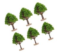 6pcs Miniature Road Tree Model for Landscape and Sand Table Decoration