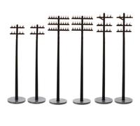 6pcs Miniature Telegraph Poles Model for Micro Landscape Lovers, 1: 42