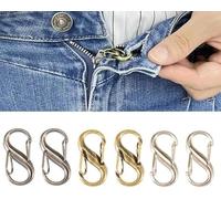 6Pcs Mix Colors Hook for Jeans Zippers and Button, Zipper Puller Tool, Jeans Zipper Pull Helper,Holder Upper, Customs Lock Zippers Puller,Fasteners Button Hooks