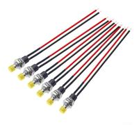 6Pcs Momentary Push Button Switch with 250V AC 1A Specification, 7mm Mounting Hole, Robust Construction for Repeated Actuation (B)