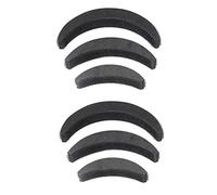 6pcs Moon Shaped Sponge Foam Hair Volume Bump it up Insert Hair Base Styling Accessories Back Do Beehive Hair Styler Hair Increasing Tools for Lady Women Girls (Black)