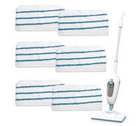 6Pcs Mop Replacement Pads for Beldray BEL01097 FSM1500 FSM1600 FSM1610 FSM1620 FSM1630 FSMH1621 FSMP20-XJ, Steam Cleaner Pads，Microfibre Mop Pads for Beldray Steam Cleaner