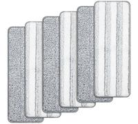 6pcs Mop Replacement Pads for Joy Moop, Reusable Mop Pads for Joymoop, Microfiber Mop Pads Washable Microfiber, Universal 13"x4.9” Inch Flat Mop Pads, Spray Mop Head Replacement, Cleaning Accessories