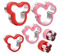 6pcs Mouse Cookie Cutters Set,Sandwich Biscuit Cutter for Kids, Food Grade Stainless Steel Sandwich Cookie Cutters for Kids Baking
