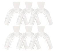 6Pcs Mouth Guard At Night For Clenching Teeth Night Guard For Teeth Grinding Moldable Mouth Guard For Grinding Teeth Teeth Protectors From Grinding Day Teeth Grinding Mouth Guard For Sleep Night