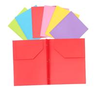 6Pcs Multi Color Document Folders with File Organizers for School Office Home Filing & Contract Paperwork Management Neat & Durable Storage Solution