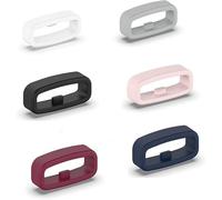 6Pcs Multi Color Fastener Rings Compatible for Garmin Venu 2S Venu 3S Vivoactive 4S Vivosport Vivosmart HR,Bands 6-PACK Security Loop Holder Keeper Retainer Fixed Non-Slip Silicon Loops Accessories