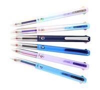 6Pcs Multicolor Pens Retractable Gel Pen 3 Color-in-1 Gel Pen 0.5MM Tip Quick Drying for Note Taking Journaling Smooth Writing Carbon Based Inks