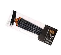 6Pcs Multifunctional Ylic T B Set - Soft Nylon Bristles for Artists, S, and Beginners with Design and Easy Maintenance (Flat Peak)