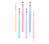 6pcs Nail Art Pen Painting Brush Wooden Drawing Tool