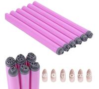 6PCS Nail Art Stamp Pen Set, DIY Nail Art Stamp Pen,Nails Art Flower Stamp Pen,Nail Art Stamping Pens Kit for Girls and Women,Nail Graffiti Nail Art Dotting Design Tools With Floral Patterns