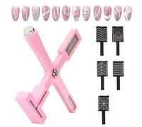 6Pcs Nail Magnet Set,Upgraded Multi Function Magnet for Cat Eye Gel Nail Polish,DIY Nail Art Manicure Tool for 3D Halo Cat Eye Effect,Nails Cat Eye Design Tools Manicure Accessories.
