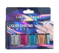 6Pcs Nails Powder Set Fashion Manicures Holography Powder Nails Art Decorations For Beauty Enthusiasts Long Lasting Manicure