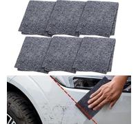 6Pcs Nano Sparkle Cloth Car Scratch Remover - Advanced Nano Sparkle Scratch Car Remover, Easily Removes Small Scratches, Swirls, Residue, Water Spots - Restores Car Paint to Original, Polishing Shine