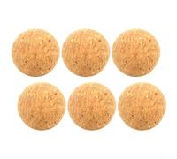 6pcs Natural Cork Table Soccer Balls for Foosball Table, Solid Wood Replacement Accessories in 36mm/40mm/45mm/50mm Sizes, Low Noise Design for Indoor Game Play(45mm Cork Ball)
