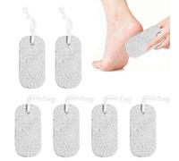 6PCS Natural Pumice Stone for Feet, Hands and Body - Foot Scrubber for Dead Skin Removal - Natural Foot File for Men and Women