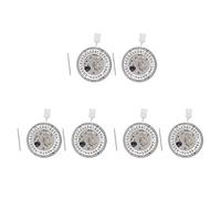 6PCS NH35A NH35 Movement Movement Mechanical Watch Movement High Precision Date 3 Datewheel 24 Automatic Self-winding, Silver & White