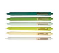6PCS Noise Frees Retractable Gel Pen Fast Dry Inks Not Smudges Writing Comfortable Handle for Students Professional Quick Drying Gel Set