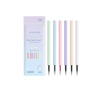 6PCS Noise Frees Retractable Gel Pen Fast Dry Inks Not Smudges Writing Comfortable Handle for Students Professional Smooth Writing