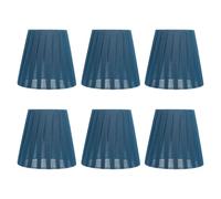 6pcs Nordic Modern Blue Cloth Lamp Shade for Wall and Ceiling Lights