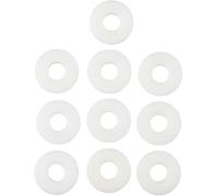 6pcs Nylon White Penny Washers Plastic Fender Repair Washer Mudguard DIN 9021 (M6X18mm)