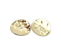 6PCS Of 15/20/25/30MM Concave Metal Button For DIY Sewing Clothing Decorated Two Eyes Metal Buttons(ML-2-231-1,25MM)