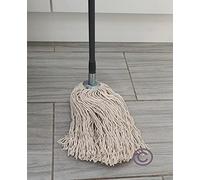 6pcs of Metal Galvanised Steel clip TWINE Yarn Cotton Mop Head Large or Jumbo Mop Thick Absorbent Yarn For Everyday Home/Work Commercial Mop Heads for Heavy Duty long lasting (6pk Jumbo 400g)