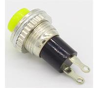 6pcs Off Momentary ON 0.5A 250VAC Remote Control Push Button Switches 10mm (Color : Red)(Yellow)