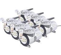 6pcs Oil Free Vacuum Pump 220v Single stage Vacuum Pump Oil-Free Lubrication Air Conditioning Pump with Vacuum Gauge