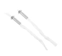 6pcs Oil Lamp Wick Replacement with Iron Tube Holder, Cotton Thread