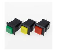 6PCS ON-OFF Momentary/Latching square push ON switch 2A 250V/4A 125V AC switch DS-429(Each color 1pc,Momentary)