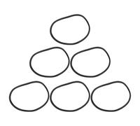 6pcs Oxygen Cylinder Rubber Shock Absorber Ring for Tank Protection | Black Rubber, Anti-slip Anti-scratch Finish, Quick Install for Outdoor Operations and Emergency Response