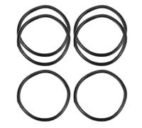 6pcs Oxygen Cylinder Shock Absorber Ring Black Rubber