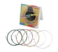 6Pcs/pack Folk Guitar String Steel Guitar Strings Set Practice Replacement Part Accessory For Acoustic Folk Guitar