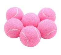 6pcs Pack Pink Tennis Balls Wear-resistant Elastic Training Balls 66mm Ladies Beginners Practice Te