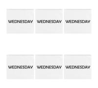 6pcs Packing Cubes Days of the Week Travel Luggage Organizer Bags Days of Week for Vacations Home Clothing Packaging Bag Organizing Bags,Vacations Travel(Wednesday)
