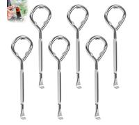 6PCS Paint Can Opener,Steel Paint Tin Opener Tool,Portable Multifunctional Painter Tool for Beer Beverage Bucket Tins Most Metal Packages Easy Clean Resist Rust(112 * 37mm)