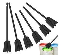 6Pcs Paint Mixer Drill Attachment, 6.5/8.7" Reusable Powerful Mixer Attachment with 1/4" Hex Shank Adapt to Quick Chuck Drill, Multipurpose Paints Stirrer for Mixing Epoxy Resin, Paint, Pigment, Glaze